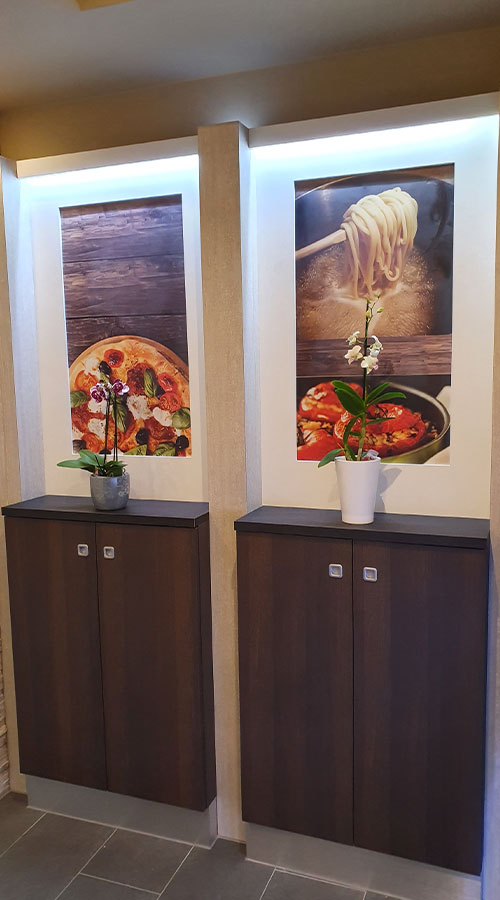 Progettazione di interni ristoranti e pizzerie