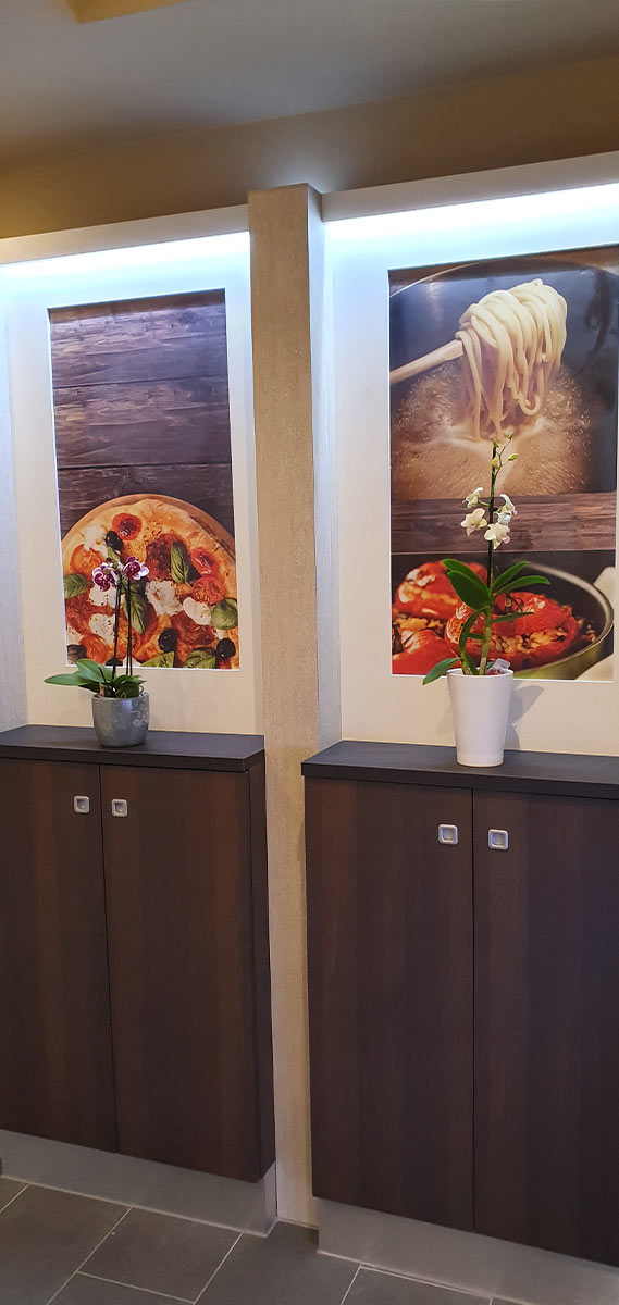 Ristrutturazione interni pizzeria ristorante pizza italia